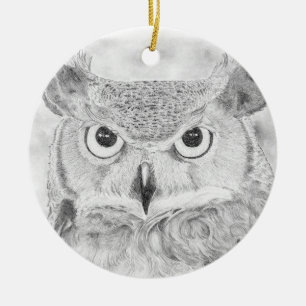 Owl Ceramic Tree Decoration