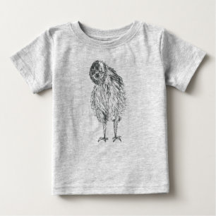Owl chick baby bodysuit