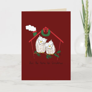 Owl Christmas Cute Funny Holiday Card