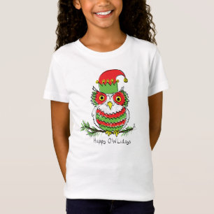 Owl Christmas Cute Funny Holiday T-Shirt