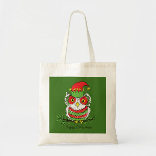 Owl Christmas Funny Tote Bag