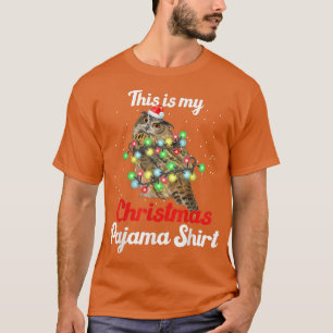 Owl Christmas Lights This Is My Christmas Pajama T-Shirt