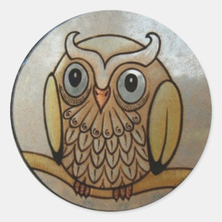 Owl Classic Round Sticker