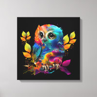 OWL COLORFUL ABSTRACT 