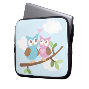 Owl Couple Laptop Sleeve