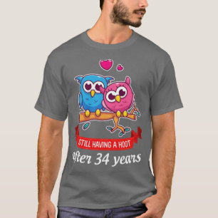 Owl Couple Still Having A Hoot After 34 Years Marr T-Shirt