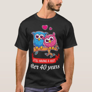 Owl Couple Still Having A Hoot After 40 Years Marr T-Shirt