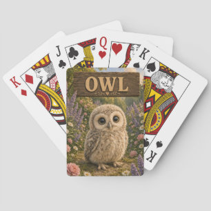 Owl Cute Baby Storybook Nursery Animal Playing Cards