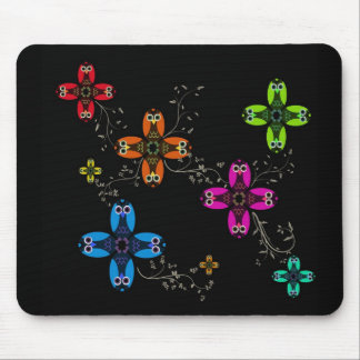 Owl Daisies Mouse Pad