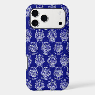 Owl (dark blue) - iPhone Case