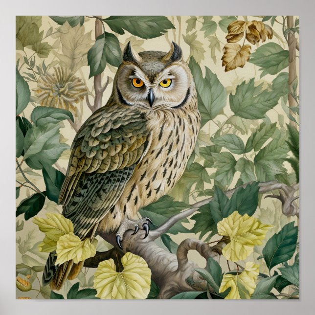 Owl Decorative Painting  Poster (Front)