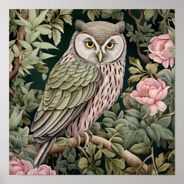 Owl Decorative Painting  Poster (Front)