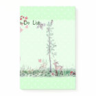 Owl Deer forest watercolor to-do list