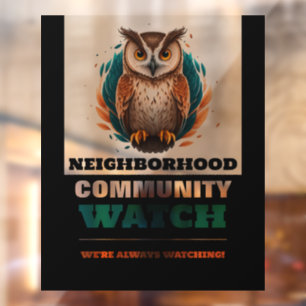 Owl Design, Neighborhood Watch Community Warning