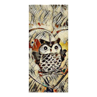 Owl drawing rack card
