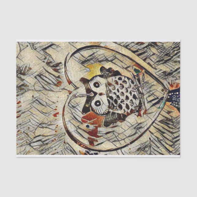 Owl drawing tissue paper (Front)