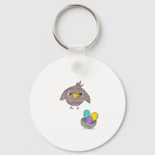Owl Easter Key Ring