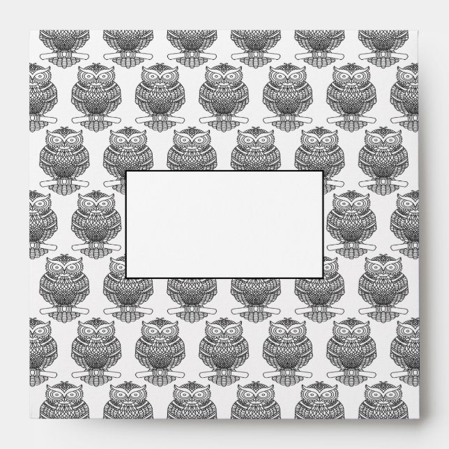 Owl - Envelope (square) (Front)