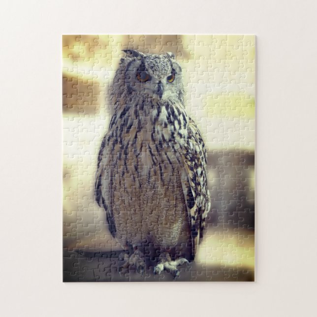 Owl Experience Somerset Camera Pose Bird Photo Jigsaw Puzzle (Vertical)