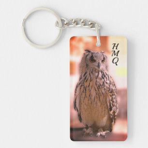 Owl Experience Somerset Initials w/ Quote Key Ring