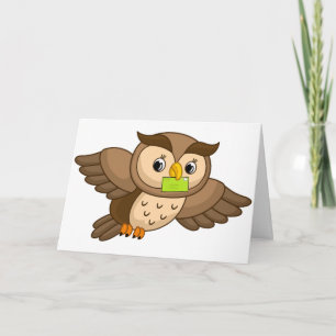 Owl Express Thinking of You Greeting Card