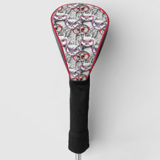Owl Eyeglasses Pattern Golf Head Cover