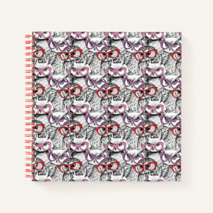 Owl Eyeglasses Pattern Notebook