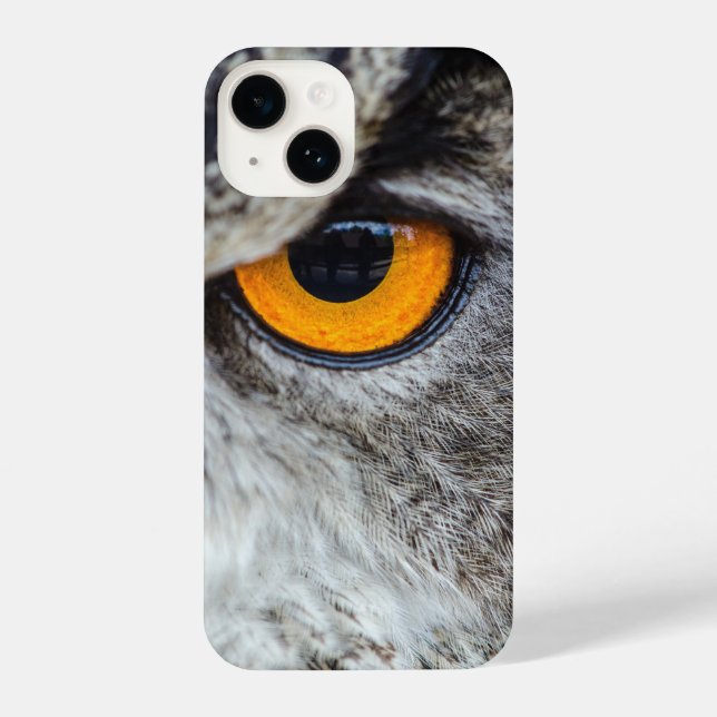 Owl, eyes, close-up iPhone case (Back)
