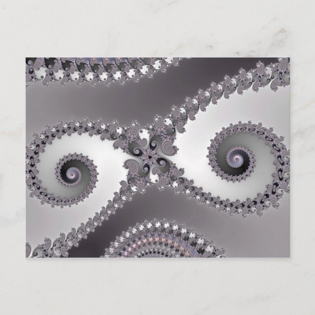 Owl Eyes - Fractal Postcard (Front)