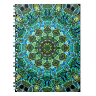 Owl Eyes kaleidoscope Spiral Notebook