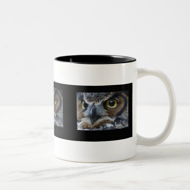 Owl Eyes Two-Tone Coffee Mug (Right)