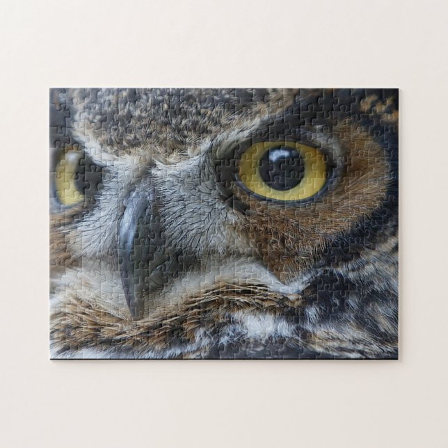 Owl Eyes Wildlife Jigsaw Puzzle (Horizontal)