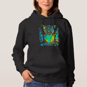 Owl Face Pop Art Hoodie