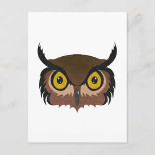 Owl Face Postcard