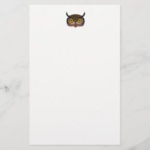 Owl Face Stationery
