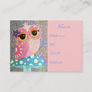 Owl Fairy Princess Business Card