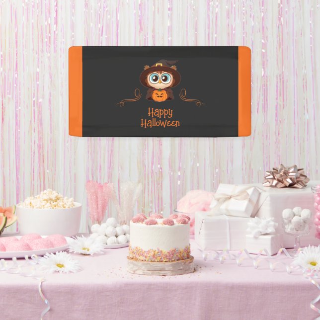 Owl/Fall/Autumn/Halloween/pumpkin Banner (Party)