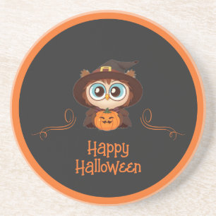 Owl/Fall/Autumn/Halloween/pumpkin Coaster