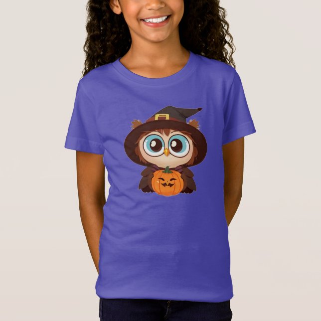 Owl/Fall/Autumn/Halloween/pumpkin T-Shirt (Front)