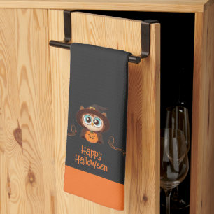 Owl/Fall/Autumn/Halloween/pumpkin Tea Towel