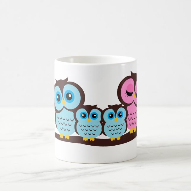 Owl Family of Four Coffee Mug (Center)
