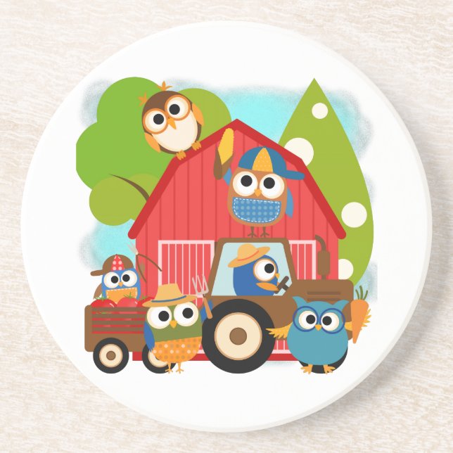 Owl Farmers Coaster (Front)