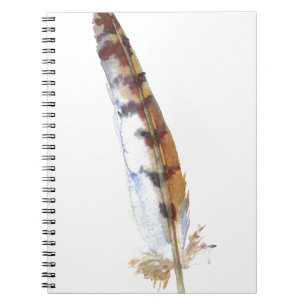 OWL Feather Spiral Notebook