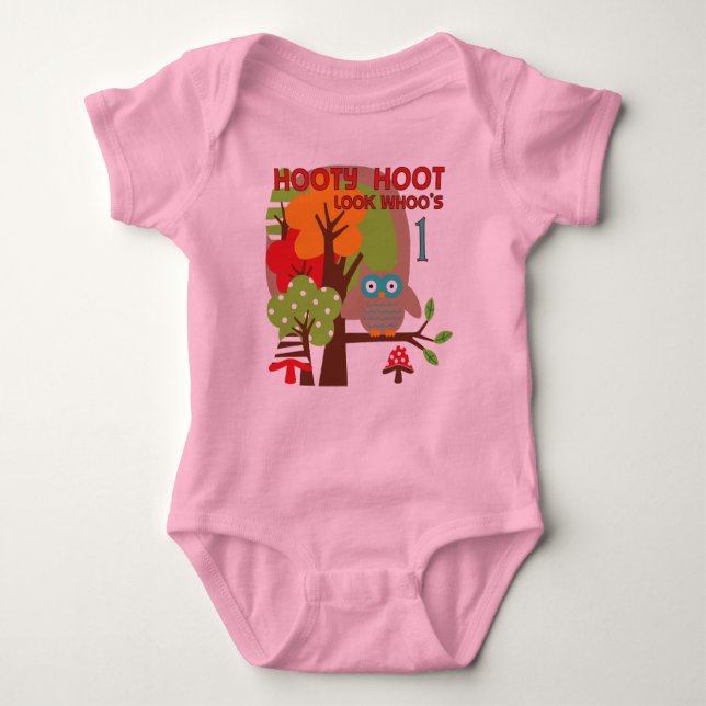 Owl First Birthday T-shirts and Gifts (Front)