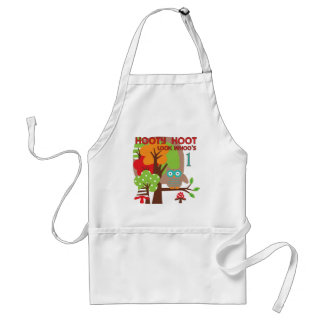 Owl First Birthday T-shirts and Gifts Standard Apron