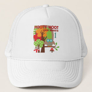 Owl First Birthday T-shirts and Gifts Trucker Hat