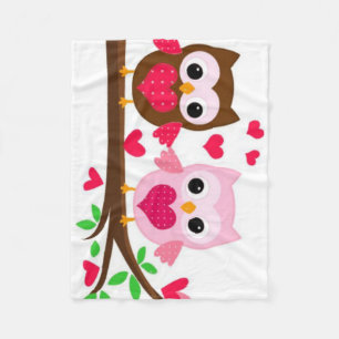 Owl Fleece Blanket