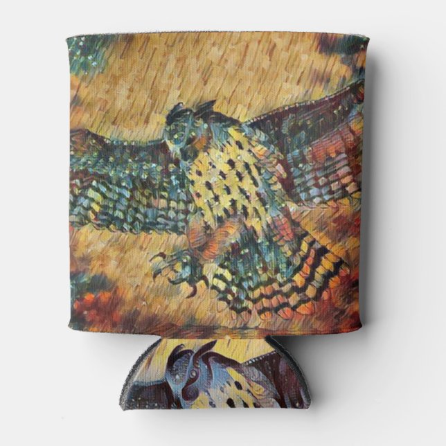 Owl Flight Can Cooler (Front)