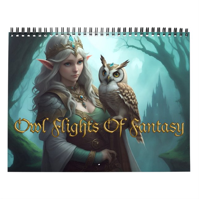 Owl Flights Of Fantasy Calendar (Cover)