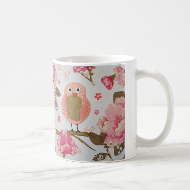 Owl Floral Mug (Right)